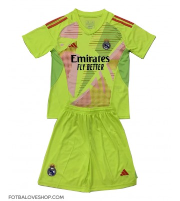 Real Madrid Brankářské Dětské Alternativní Dres 2024-25 Krátký Rukáv (+ trenýrky)